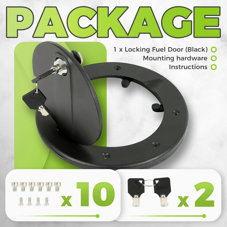 kotaam︎︎︎︎︎︎︎︎ Kojem Locking Fuel Door for 2003-2010 Hummer H3 H3T Gas Cap Cover
