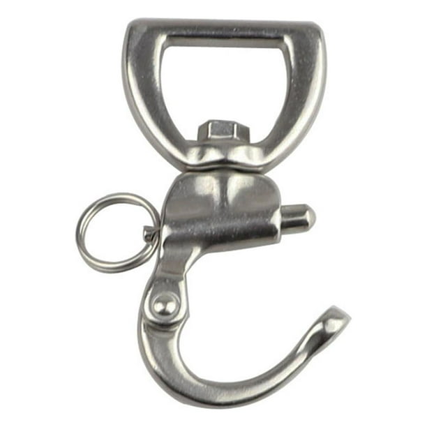 mosquetón giratorio,grillete con ojo giratorio fianza de liberación rápida,grillete de correas de acero inoxidable para aparejos,hebilla rápida de cincha de grillete de resorte