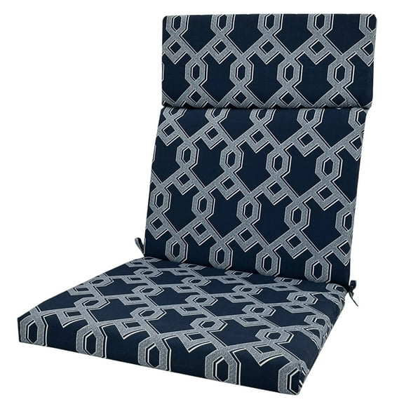 Patio Chair Cushions Set - Weatherproof Outdoor Seat and Back Cushions, Waterproof Fade-Resistant Removable Covers for Lawn Dining Rocking Chairs