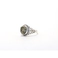 thumbnail image 2 of Heaven Crafts Raw Pyrite Gemstone Ring Rough Stone Sterling Silver 925 Dainty Minimalist Jewelry Unisex Gift Ring, 2 of 5