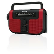 Weather-X WR383R Weather Band AM/FM Radio with LED Flashlight and Solar Charging