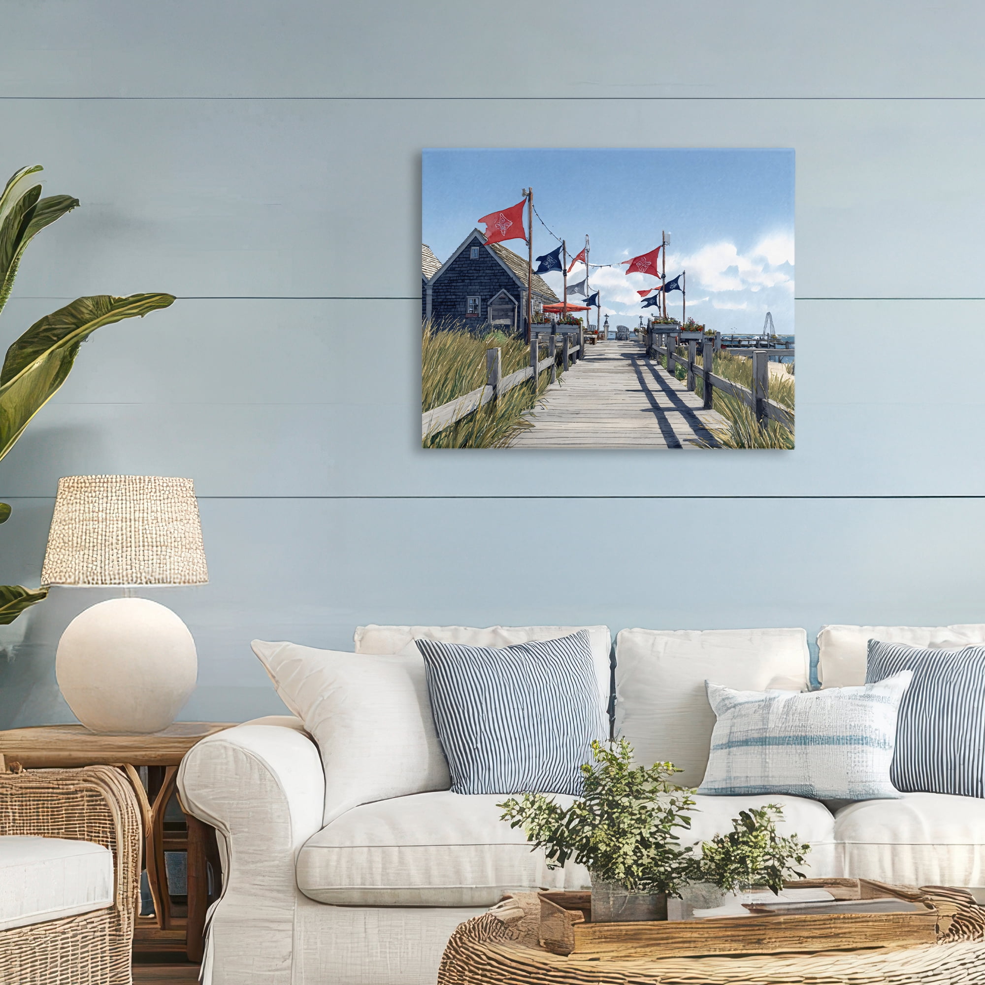 Stupell Industries Summer Boardwalk Stroll Canvas Wall Art, design by Franklyn Gregory