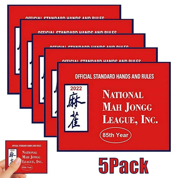 National Mahjong Card Mahjongg League 20222023 Large Size Card Hands
