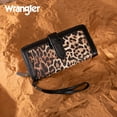 thumbnail image 3 of Wrangler Wristlet Wallet Women RFID Blocking Wallet, Card Cases & Money Organizers Large Capacity Bifold Clutch Wallets Ladies Female Card Cash Phone Wallets with ID Window, Lepard-Black, 3 of 7