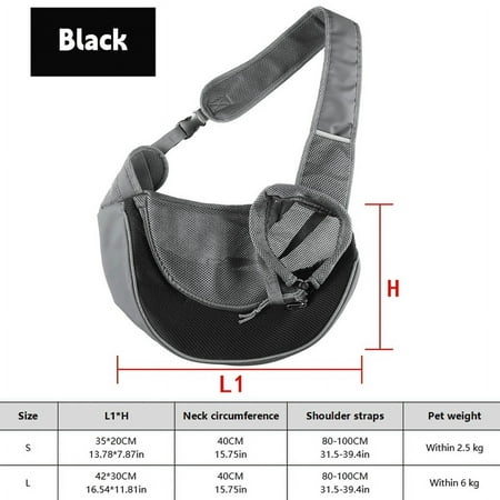 1Pc Dog out backpack Dog Sling Carrier Breathable Mesh Travel Crossbody Bag For Puppy Cat Hiking Camping