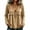 Khaki, variant on longantii Boho Tops For Women Vintage V Neck Long Sleeve Shirts Frayed Raw Hem Gauze Blouses Relaxed Empire Waist Beach Vacation Outfit Blue XL