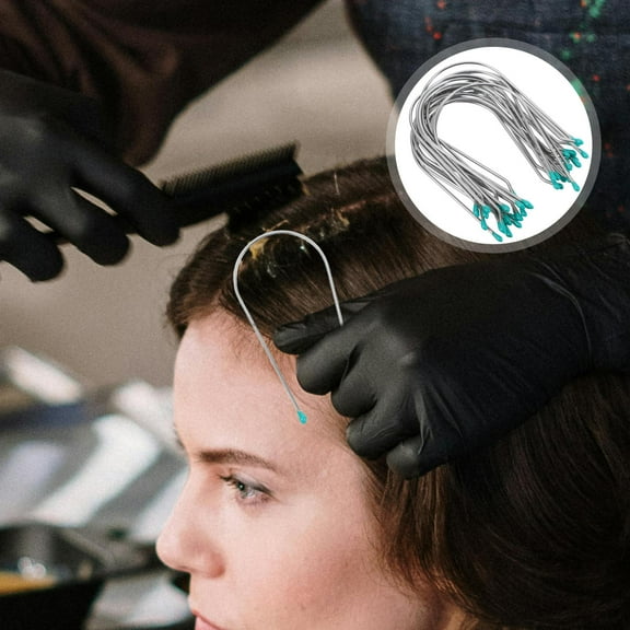 DEEPCRAFF Silver Heated Curler Clips 304 Stainless Resin Universal Fit Easy to Use for Hair