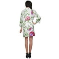 thumbnail image 4 of Moomaya Printed Crossover Robes Bridesmaid Getting Ready Bathrobes For Women, 4 of 5