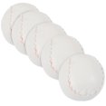 thumbnail image 1 of KAKOWELY Balles d'Entraînement Sportif 5Ensemble Balles de Softball pour Étudiants Baseballs Blanc Pu, 1 of 8