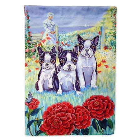 Boston Terrier Flag - Boston Terrier Three in a Row Garden Flag