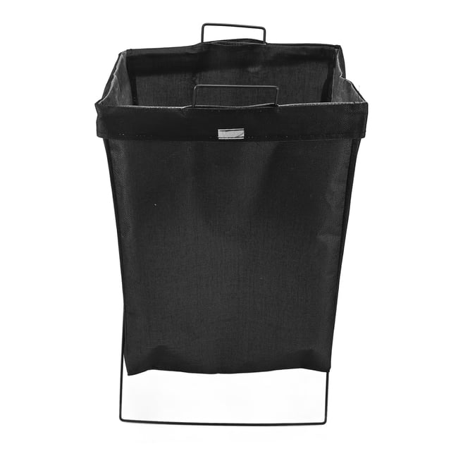 Metal Frame Laundry Basket, Collapsible Standing Hamper For Dirty Clothes, Tall Rectangle Organizer