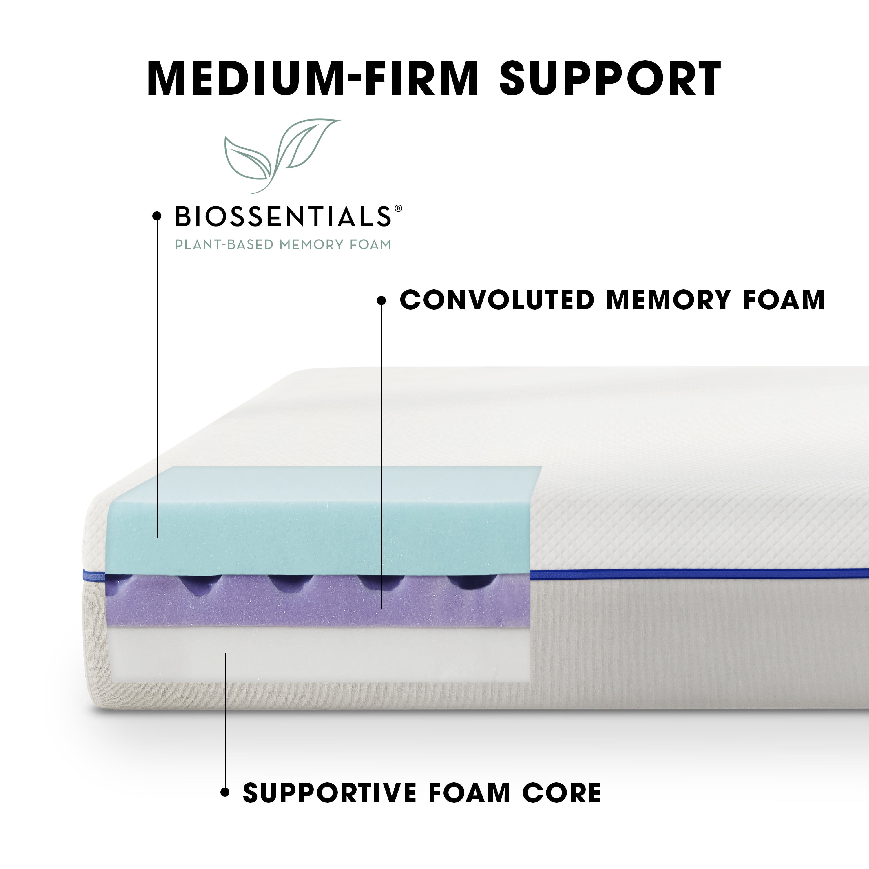 Dream Serenity Eco Style Premium Selection Ecossentials 10” Memory Foam Mattress