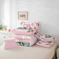 thumbnail image 5 of Homewish Initial T Letter Twin Bedding Sets 7-Piece for Kids, Cartoon Princess Elf Bedding Comforter Set, Pink Xmas Buffalo Plaid Reversible Sheet Sets, Luxury Bedroom Decor, 5 of 7