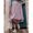 Red Bean Paste Color, variant on Plus Size Bohemian Red Bean Paste Color Ultra Loose Doll Dress, Casual