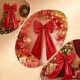 thumbnail image 4 of Red Bow Decor, 40 x 24 Inches Large Big Red Bow Party Decorations for Backdrop Birthday Wedding Bride, Huge Satin Ribbon Tie Hanging Wall Decor, 4 of 8