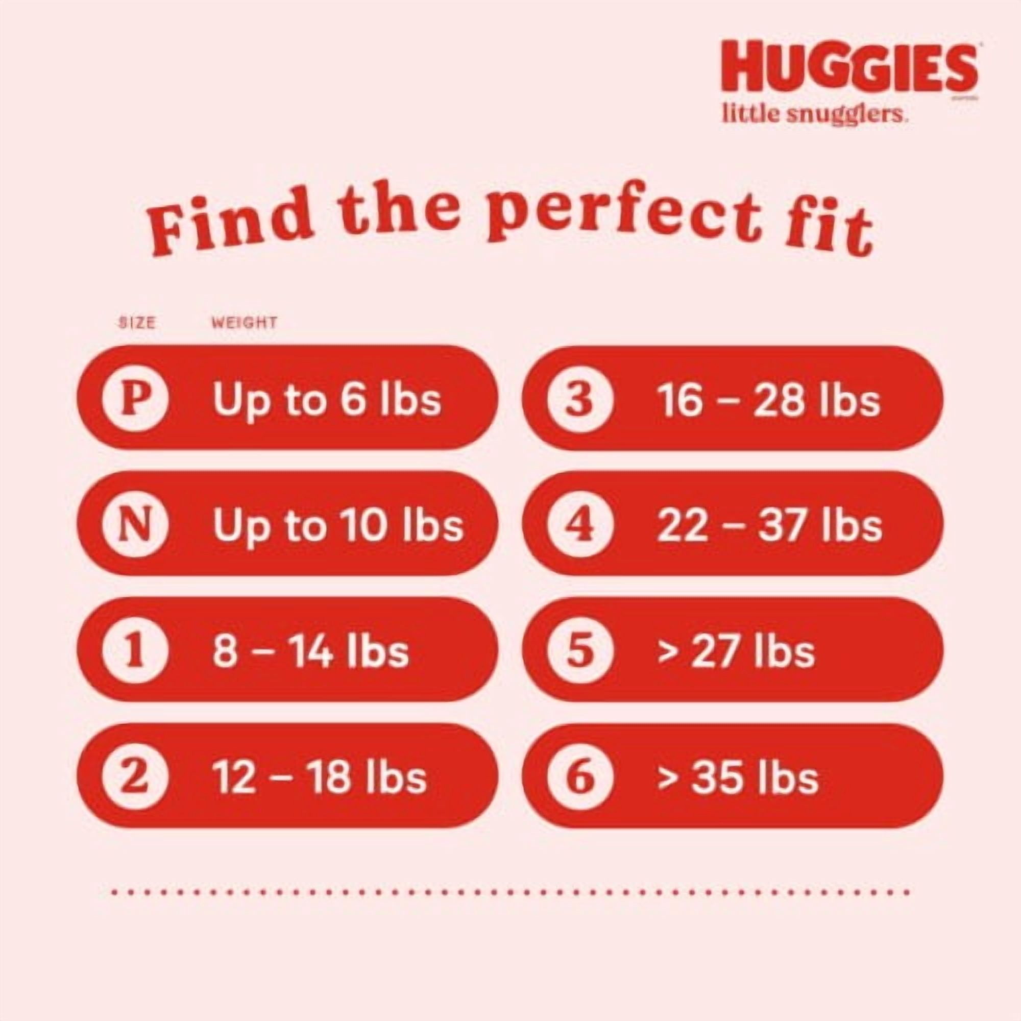 2X - Huggies Little Snugglers Baby Diapers Size Newborn (up to 10 lbs)