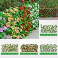 Expanding Trellis Artificial Rose Flower Garden Wall Leaf Wood