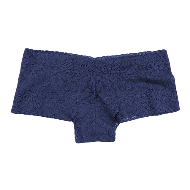 Bóxer Secret Treasures para Mujer, Azul Casual Encaje Talla EG