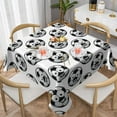 thumbnail image 2 of Zufioo Happy Soccer Print Square Decorative Tablecloth, Wrinkle-resistant, Waterproof and Oil-resistant Tablecloth Coffee Table Cloth, Suitable for Restaurants-54"x54", 2 of 8