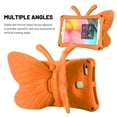 thumbnail image 3 of Tablet Case For Kids, 3D Cartoon Butterfly Non-Toxic EVA Light Weight Kid Proof Shockproof Case with Kickstand for Samsung Galaxy Tab A 8.0 2019 / Tab A 8.0 2017 / Fire HD 8 2018/2017, Orange, 3 of 5