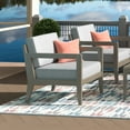 thumbnail image 2 of Homestyles Sustain Wood Outdoor Lounge Armchair in Gray, 2 of 7