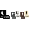 thumbnail image 3 of Lorell, LLR02655, Restroom Sign, 1 Each, Black, 3 of 4