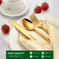 thumbnail image 4 of 40-Piece Gold & Silver Stainless Steel Cutlery Set, Service for 8, 4 of 7