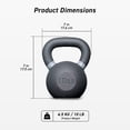 thumbnail image 4 of MotionGrey 10LB Cast Iron Kettlebell with Wide Non-Slip Grip Handle, Textured Strength Training Weight for Home Gym, Full Body Workout & Functional Fitness, 4 of 4