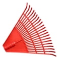 thumbnail image 2 of MOVTOTOP 1Pack Gardening Rake Red Plastic 21-Teeth Design for Weed Removal 15.9X12.6X1.8In, 2 of 6
