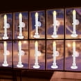 thumbnail image 7 of 10pcs Remote Controlled Flameless Taper Candles with Automatic Timer and Suction Cups, Flickering Battery LED Candles for Year-Round Home Decor, Christmas Wedding Centerpiece, 7 of 7