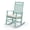 Mint Green, variant on Ktaxon Poplar Wood Rocking Chair with Cushion for Balcony Porch Backyard Patio Living Room Sitting Room, Black
