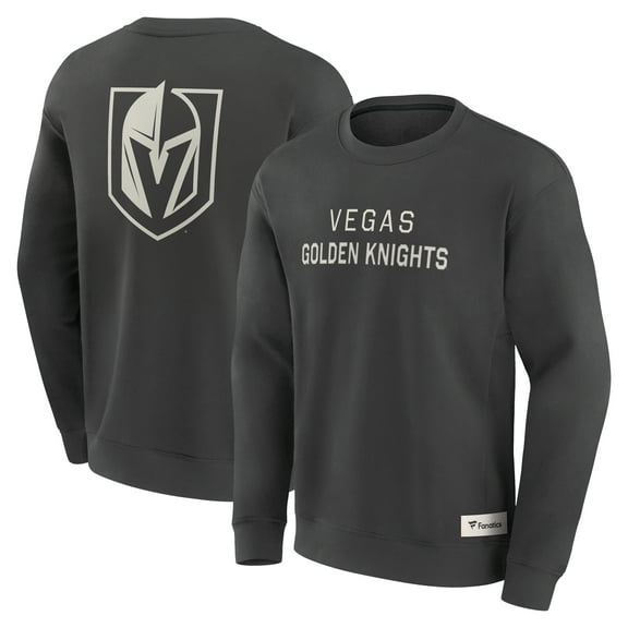 Men's Fanatics Charcoal Vegas Golden Knights Elements Future Ground Lettering Pullover Sweatshirt