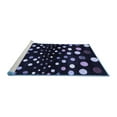 thumbnail image 2 of Ahgly Company Machine Washable Indoor Rectangle Abstract Blue Contemporary Area Rugs, 7' x 9', 2 of 4