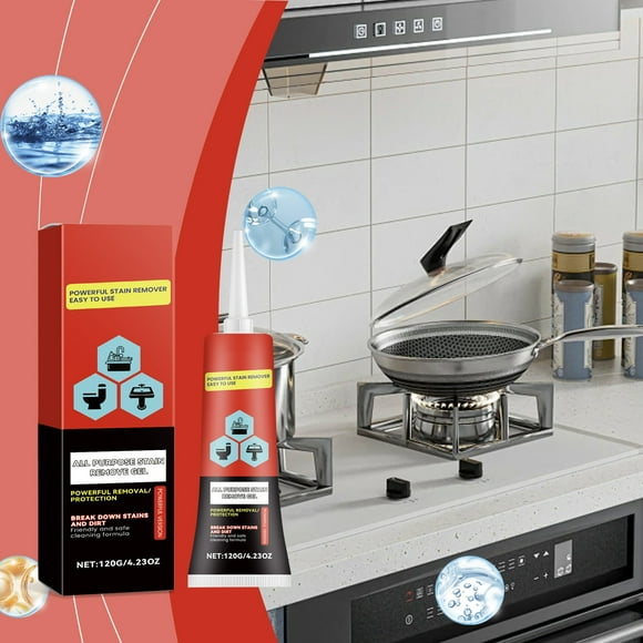 Dvkptbk Multi Purpose Stain Removal Gel Powerful Cleaning Degreasing Stain Removal Kitchen and Bathroom Cleaner Cleaning Supplies