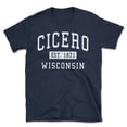 thumbnail image 1 of Cicero Wisconsin Classic Established Men's Cotton T-Shirt, 1 of 1
