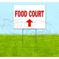 thumbnail image 1 of Food Court Up (18" x 24") Yard Sign, Includes Metal Step Stake, 1 of 6