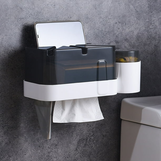 Toilet Paper With Shelf, Toilet Tissue Paper Wall Mounted, Bathroom ...