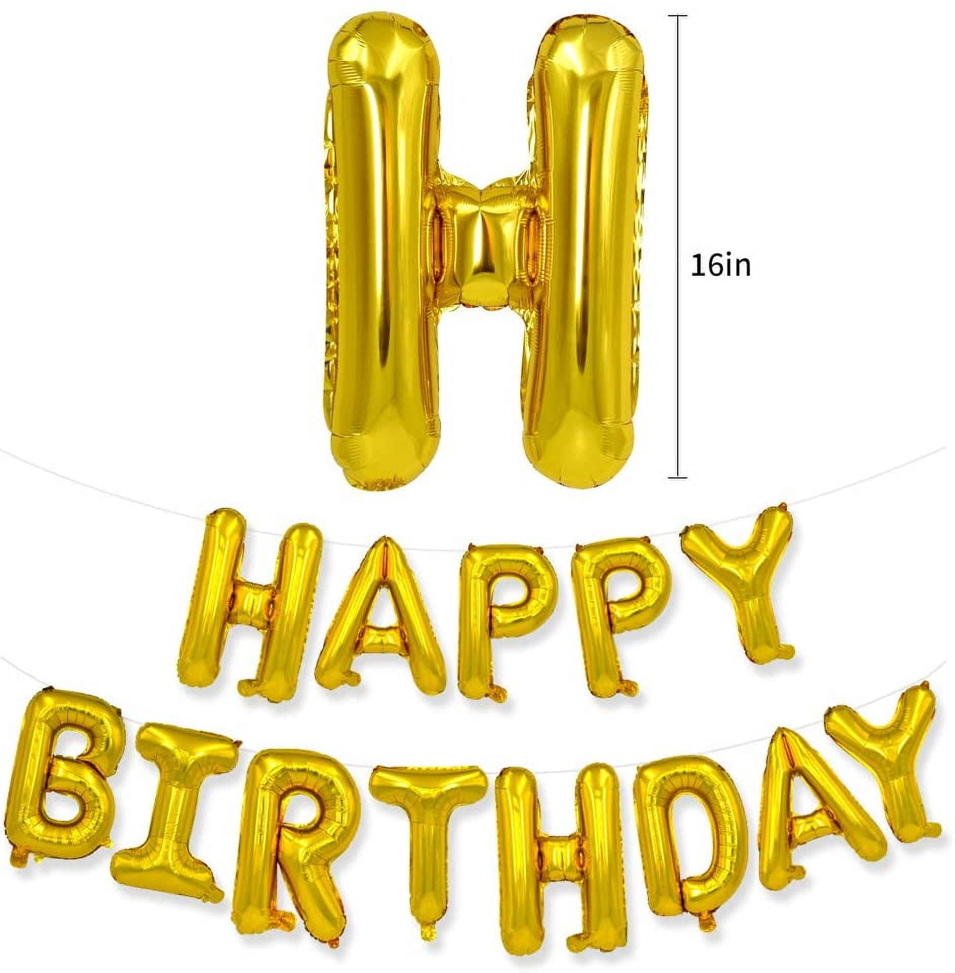 Feliz Cumpleanos Letter Balloons, Happy Birthday Balloons