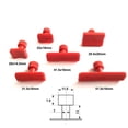 thumbnail image 4 of FUEENIRVA Dent Puller Red Gasket, Versatile for Auto Sheet Metal, 12Pcs, 4 of 6