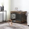 thumbnail image 3 of UniPaws  Slid Door Dog Crate -  Rustic, 3 of 7