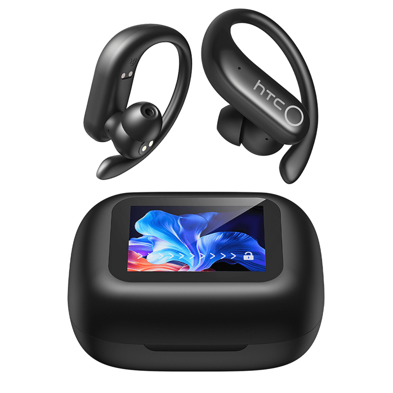 HTC NE19 AI Translation Headphones with LED Touchscree Open Ear