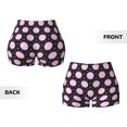 thumbnail image 5 of Yiaed Pink Groovy Disco Ball Print Women's Athletic Shorts Running Shorts Sporty Short High Waisted Elastic Workout Shorts for Yoga Gym Running & Sports -X-Large, 5 of 7