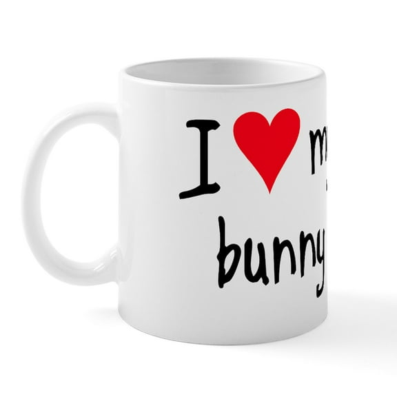 CafePress - I LOVE MY Bunny Mug - 11 oz Ceramic Mug - Novelty Coffee Tea Cup