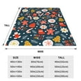 thumbnail image 5 of Bingfone Holiday Christmas Cookies Print Flannel Fleece Blanket Throw Blanket For Bed,Sofa,Couch,Travel,Camping(60"X50"), 5 of 9