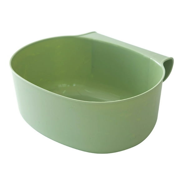 Milisten Green Plastic Hanging Waste Basket for Stuff Holding with Large Capacity and PP Material 7.5"x10"
