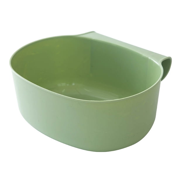 EeaseMX Papelera colgante de plástico para puerta de armario (verde)