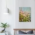 thumbnail image 3 of GOSMITH Focholor Wildflower Canvas Wall Art Colorful Spring Flower Poster Picture Landscape Painting for Living Room Bedroom Home Decoration Inner Frame Ready to Hang (Medium), 3 of 4