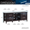 thumbnail image 4 of Techni Mobili Cordoba Espresso 4-Drawer TV Stand for TVs up to 70", Box 1 of 2, 4 of 6