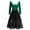 C-Green, variant on TJAZFJPA Nothing Fits But Dress Women Christmas Patchwork V Neck Panel Long Sleeve V Neck Asymmetric Dress See Through Dress Dresses Women Summer