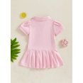 thumbnail image 5 of Kids Toddler Baby Girl Golf Outfit Golf Polo Dress Short Sleeve Hole in One Golf Summer Tennis A Line Dresses, 5 of 9